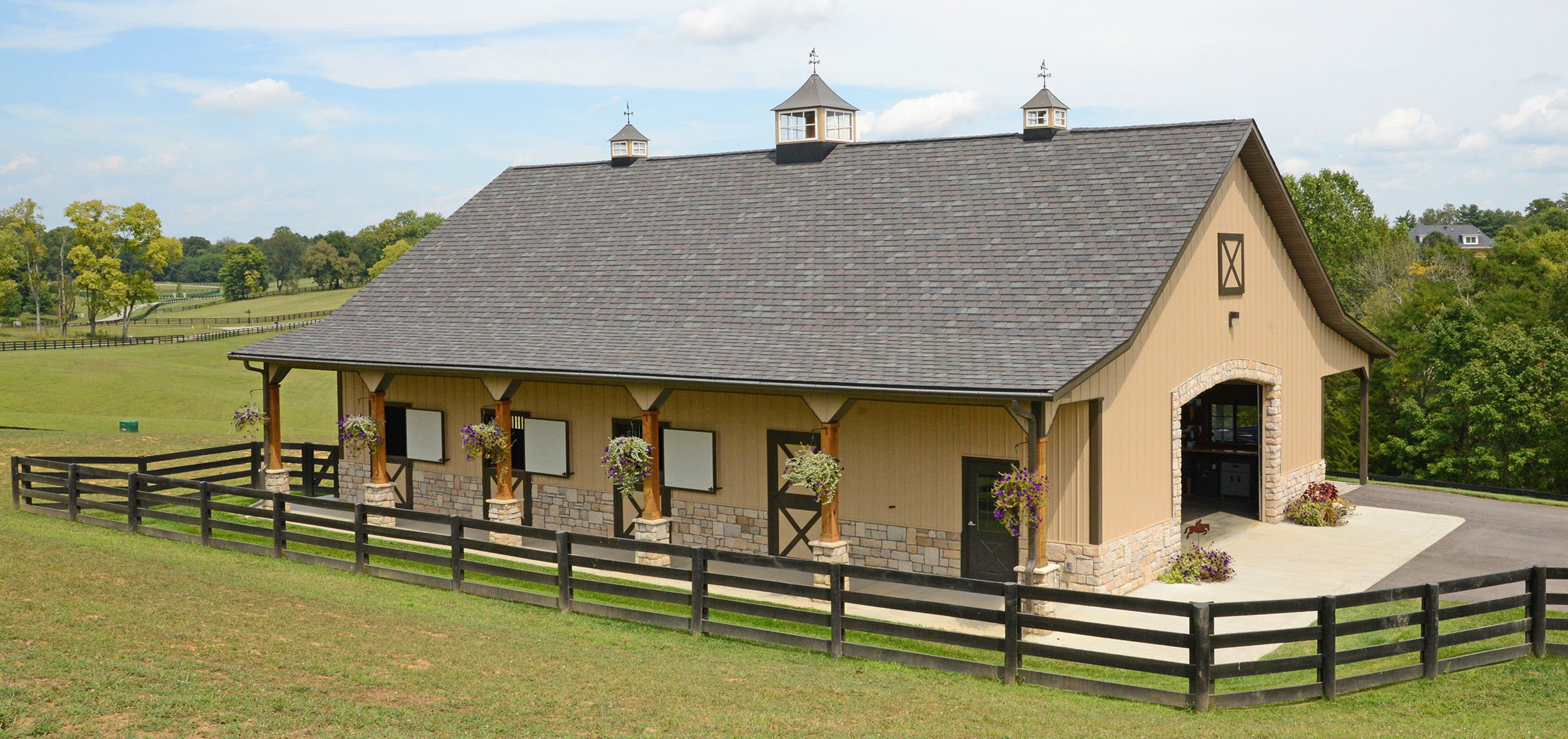 post frame equine building